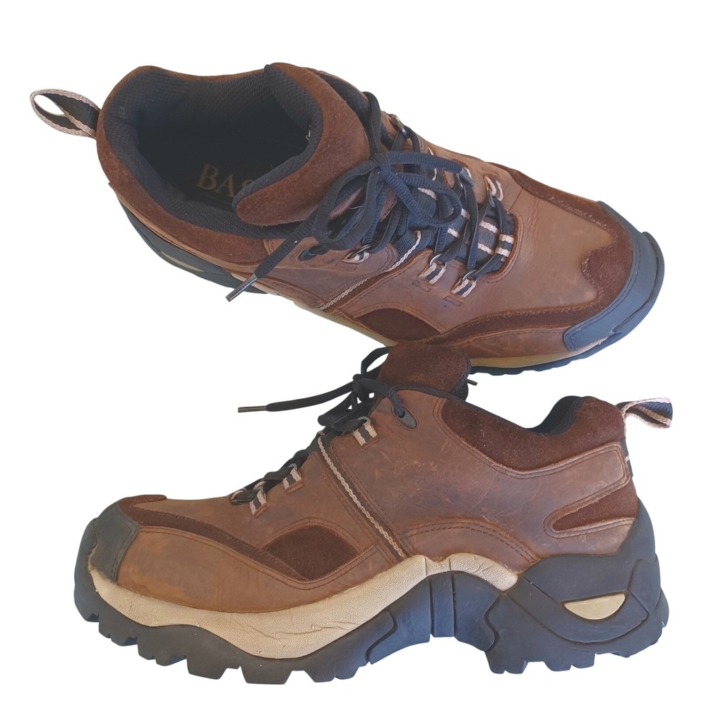Bass Expedition RM53 Mens 12M Brown Leather Hiking Shoes Low Top Trail Sneakers